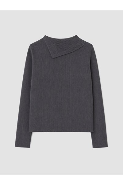 LC Waikiki Quality Pieces from Çelebi Store Asymmetrical Fisherman Roba Collar Women's Knitwear Sweater