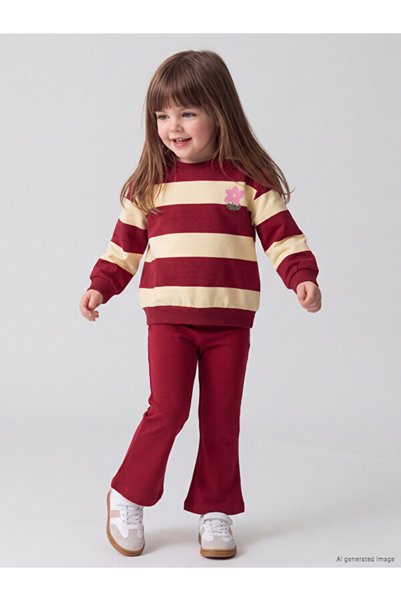 LC Waikiki Esvab • Modern & Stylish Striped Baby Girl Set