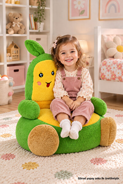 Pandamkee Avokado Peluş Bebek Çocuk Koltuğu (%100 Yerli)