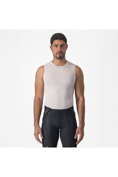 Castelli боди без ръкави - Pro Mesh 2.0 без ръкави - 15-28 гр C - бял