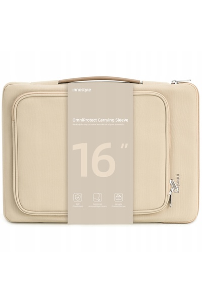 Innostyle Husă laptop 15,6 16 Impermeabilă Omniprotect Bej