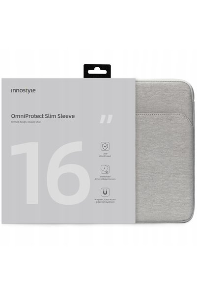 Innostyle Husă laptop 15.6 16 Impermeabilă Omniprotect Subțire Gri