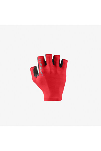 Castelli manusi ciclism degete scurte - Espresso W Glove - rosu deschis