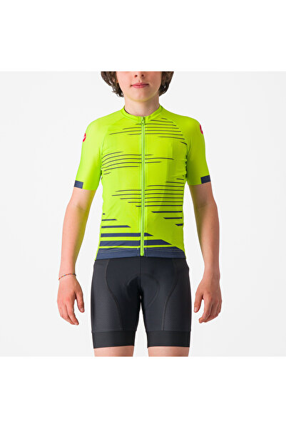 Castelli tricou ciclism maneca scurta copii - Aero Kid Jersey - verde lime | ...