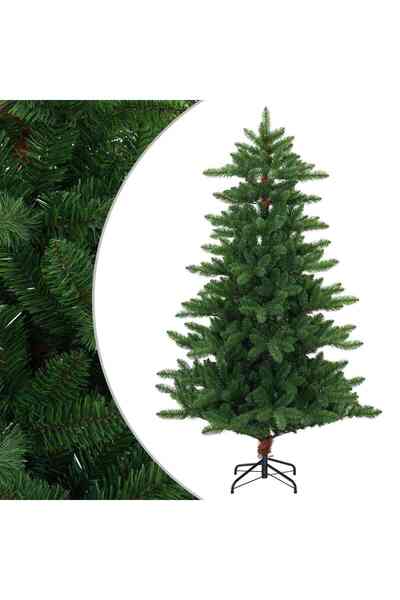 vidaxl Brad de Crăciun artificial 150 cm PVC și Metal Verde