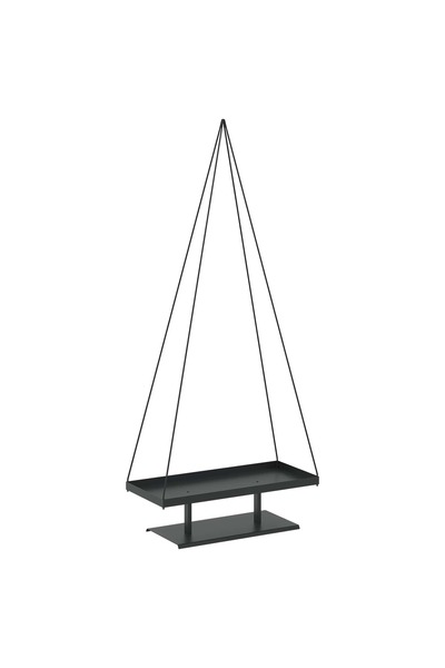 vidaxl Brad de Crăciun din metal cu suport KUOPIO 210 cm Oțel Negru