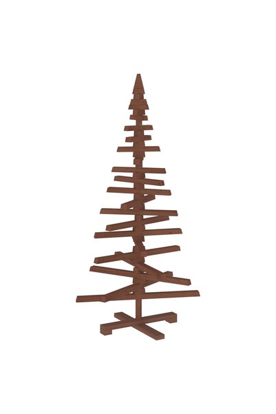 vidaxl Brad de Crăciun din lemn KOTKA 120 cm Lemn masiv de pin
