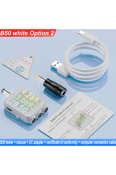 Choice جهاز اختبار B50 مع كابل إضافي B50 DC5.5، جهاز قياس عالي الدقة مع شاشة ...