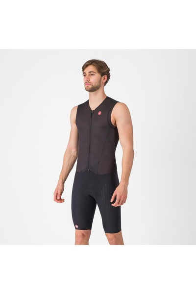 Castelli costum triatlon fara maneci - Free Sanremo 3 Suit Sleeveless - negru