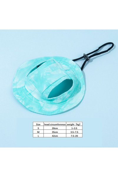 Choice S Green Pets Hat with Ear Holes Adjustable Baseball Cap for Medium Sma...