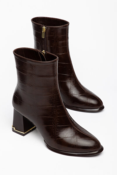 HCO Galvanized Thick Heeled Zippered Women's Boots