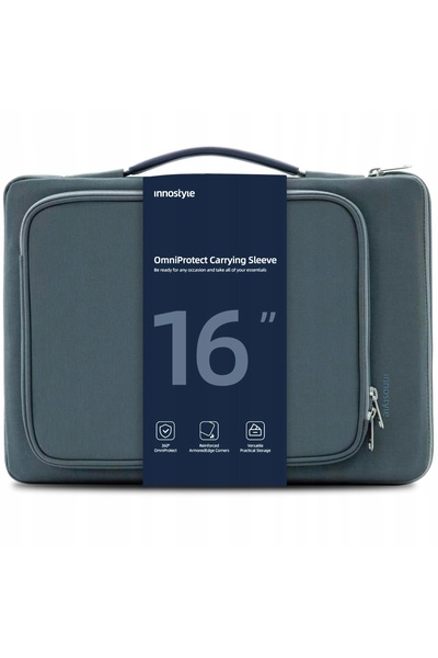 Innostyle Geantă laptop 15.6 16 Impermeabilă Omniprotect Gri