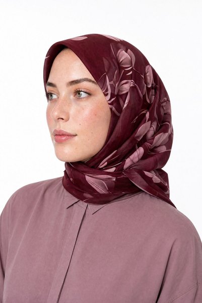 Mooncorn وشاح حرير من هيبي بنمط سيينا