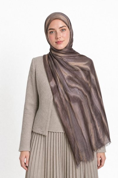 Mooncorn Moire Pattern Modal Viscose Shawl