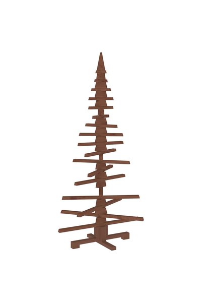 vidaxl Brad de Crăciun din lemn KOTKA 150 cm Lemn masiv de pin