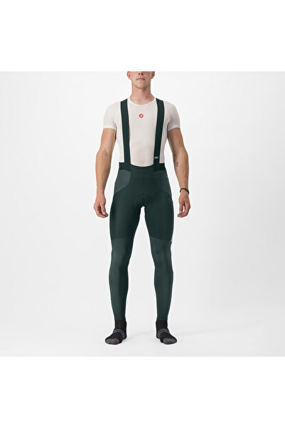 Castelli Pantaloni lungi cu bretele Sorpasso RoS - verde Rover | protecție ma...