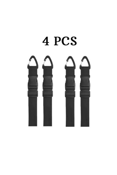 Choice 2.5x45CM 4PCS 45cm Black Adjustable Extension Cord Organizer with 3-Ax...