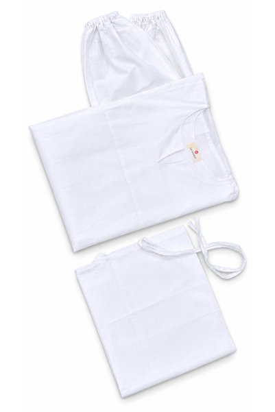 MORRISSA Prayer dress for women kerala style two pieces white pure cotton material easy to wear