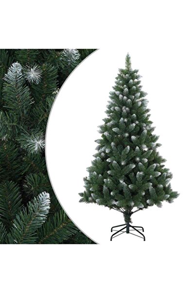 vidaxl Brad de Crăciun artificial 240 cm PVC și Metal Verde
