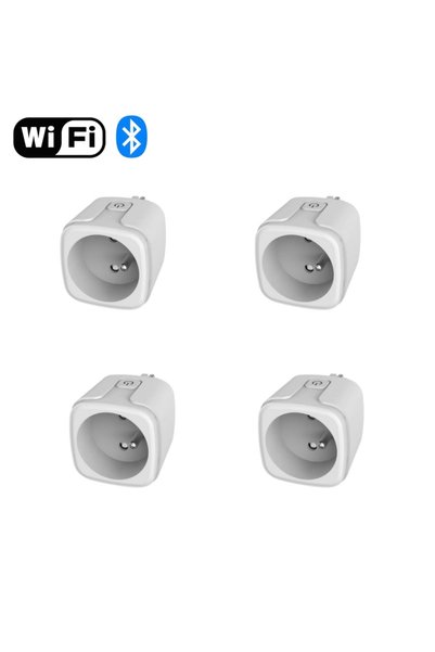 Choice 100-240V Wi-Fi Bluetooth 4PCS 16A Tuya French-spec Wi-Fi Smart Plug wi...