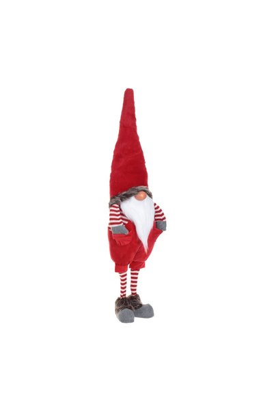 OEM Figurină Decorativa Gnome de Crăciun cu Căciulă Roșie și Bluza in Dungi 9...