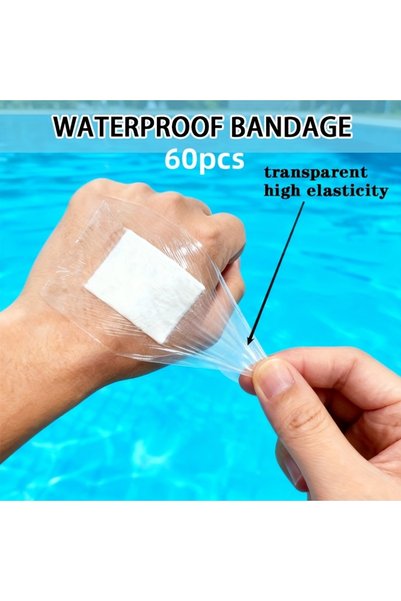Choice 60 sheets of PU waterproof film wound dressings, easy to replace, no r...
