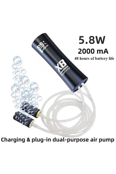 Choice مضخة أكسجين محمولة قابلة لإعادة الشحن عبر USB من نوع C طراز YQB-x8، جه...