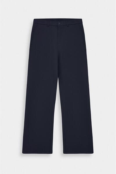 GIESTO Klasik Flare Paça Lacivert Pantolon