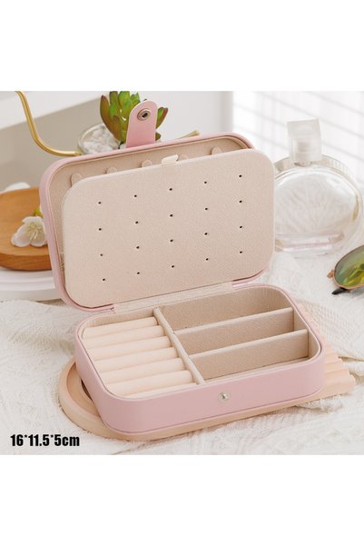 Choice One size Pink Simple And Portable Travel Jewelry Storage Box For Brace...