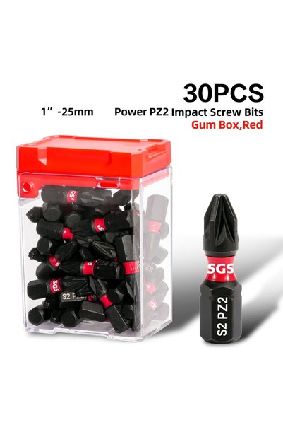 Choice 30 قطعة من رؤوس مفكات بوزيدريف PZ2، خيارات PZ1 وPZ2 وPZ3، رؤوس مفك كهر...