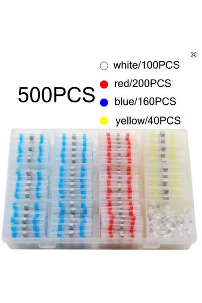 Choice 500pcs with Box 50-500PCS Waterproof Heat Shrink Solder Seal Wire Conn...
