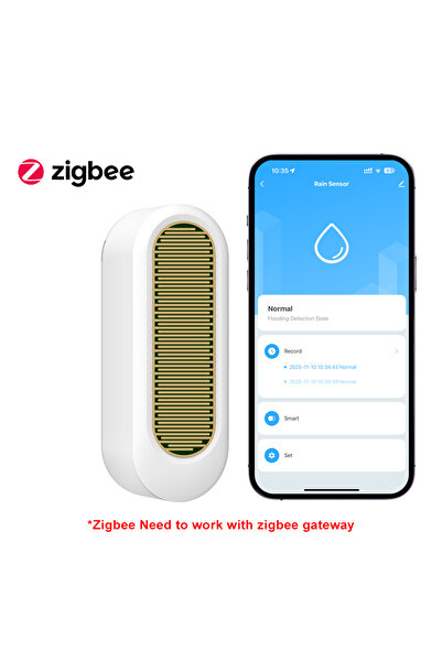 Choice Zigbee White New Tuya WiFi/Zigbee Rain Sensor IP65 Waterproof Outdoor ...