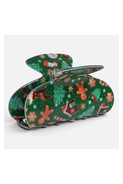 OEM Clama de Par de Crăciun Verde cu Turta Dulce 10 cm – Accesorii Festive pe...
