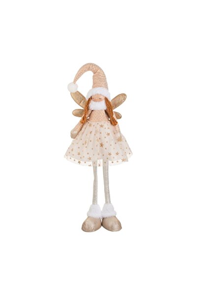 OEM Figurină Ingeras cu Rochie Bej de Crăciun 81 cm – Accent Festiv pentru Să...