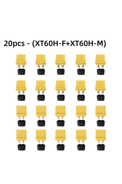 Choice 20PCS-MF XT60H Connector Plug with Sheath Housing Female Male XT60 Bul...