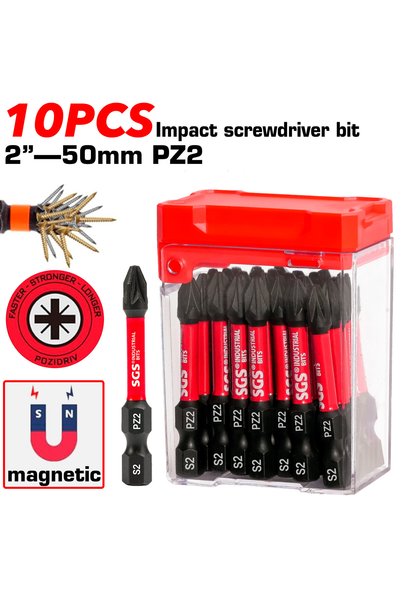 Choice Bpth-04 10Pcs 10/20 Pieces Strong Magnetic Impact-Resistant Pz2 Screwd...
