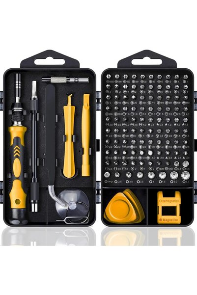 Choice مفك براغي احترافي دقيق 115 في 1 من YELLOW-A مع رؤوس فيليبس مغناطيسية و...