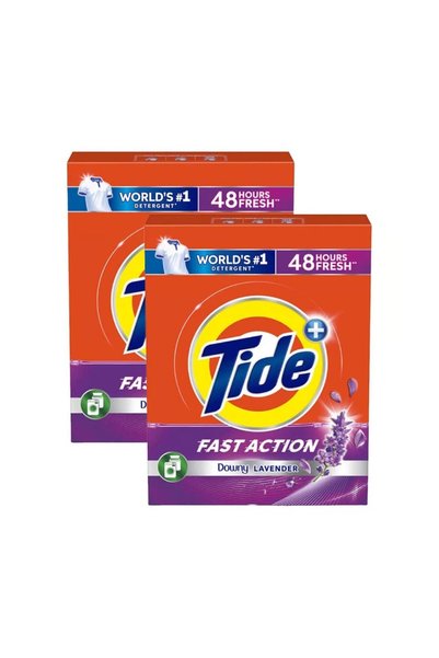 Tide Fast Action Laundry Detergent Powder With Lavender 2.25 × 2 Pack