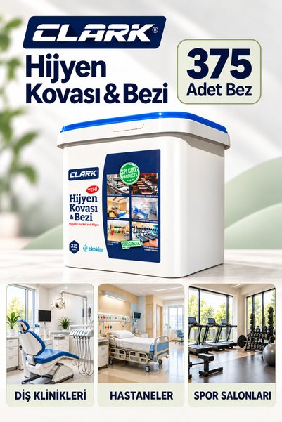 alenked Alkol Bazlı Kovalı Yüzey Temizleme Mendili 375 Yaprak