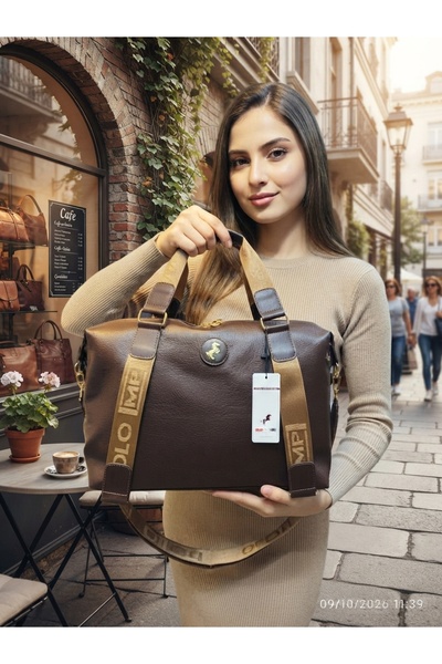 H&D COLLECTİON Geantă de umăr pentru femei Miami Polo Clup, supradimensionată...