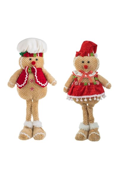 OEM Figurină Decorativa Om de Turta Dulce Cofetar 45 cm de Crăciun – Accent F...