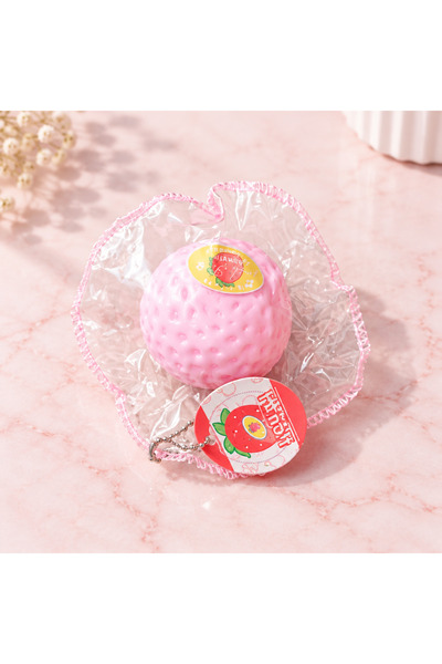 Genel Markalar Pembe çilek sukuşi stres oyuncağı