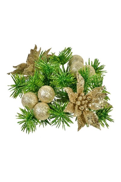 OEM Inel Decorativ pentru Lumanare Bej de Crăciun 15 cm – Atmosferă Festivă p...