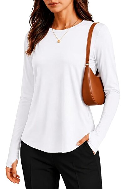 GENERAL PINSPARK Soft Workout Tops for Women UPF 50+ Athletic Shirt with Thum...