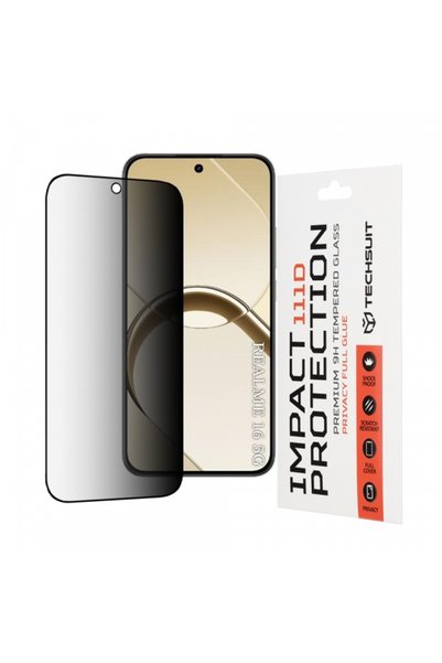 Techsuit Folie de protectie Ecran Privacy pentru Realme 16, Sticla Securizata...