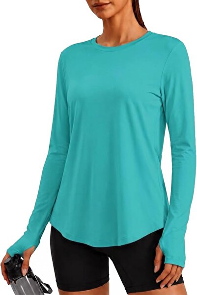 GENERAL PINSPARK Soft Workout Tops for Women UPF 50+ Athletic Shirt with Thum...