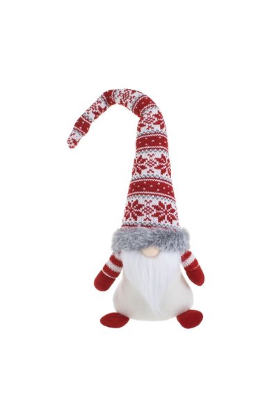OEM Figurină Decorativa de Crăciun Gnome cu Căciulă Roșie Zacquard Imitatie d...