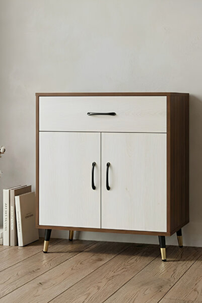 Aromaesc Modern wooden storage cabinet with drawer and 2 doors-ellegant desig...