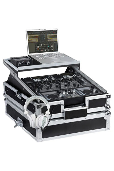 Walkasse WM-1912LTS Θήκη Μεταφοράς Rackmount DJ 19 " /10U Ασημί (Βάση Laptop).