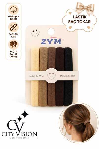 cityvision 5 Pieces of High-Quality Rubber Buckles in Different Colors
